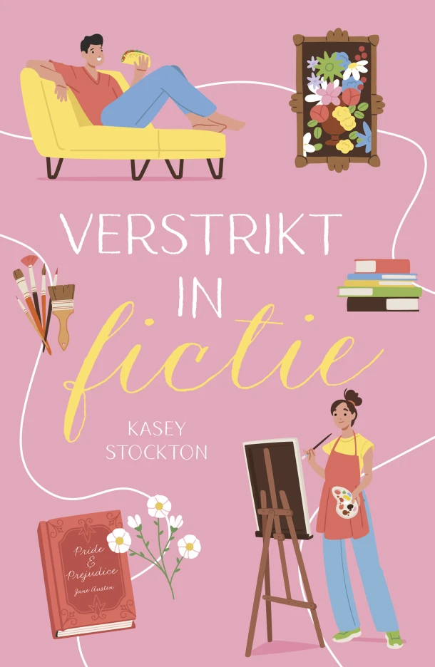 Verstrikt in fictie – Kasey Stockton – boek cover