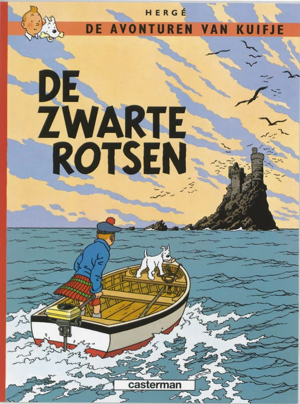 De zwarte rotsen – Hergé – boek cover