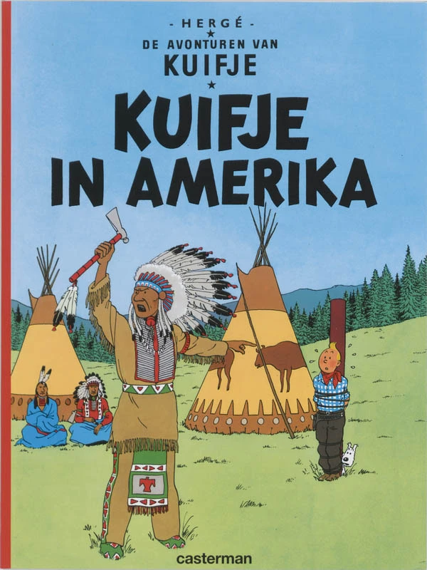 Kuifje in Amerika – Hergé – boek cover