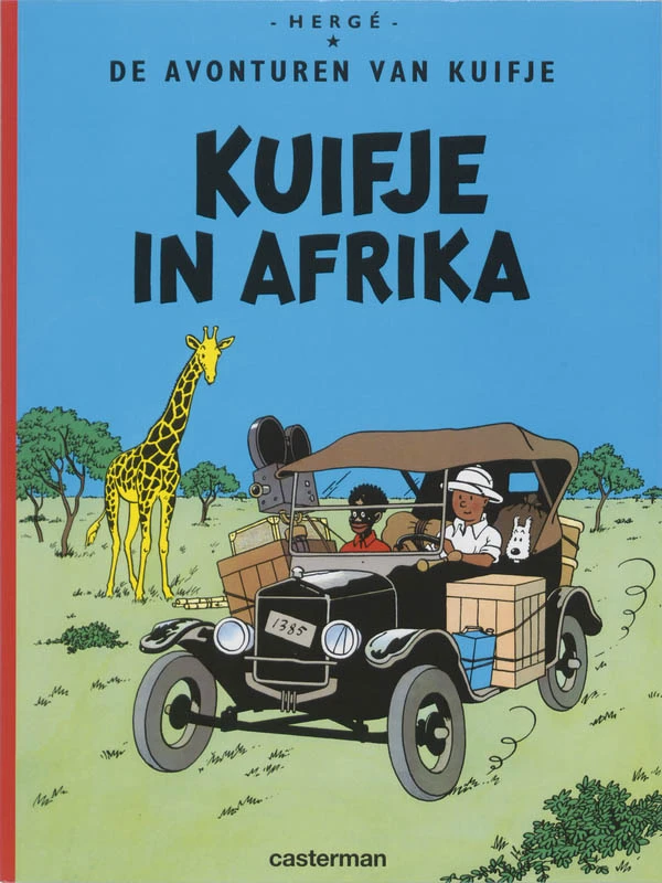 Kuifje in Afrika – Hergé – boek cover