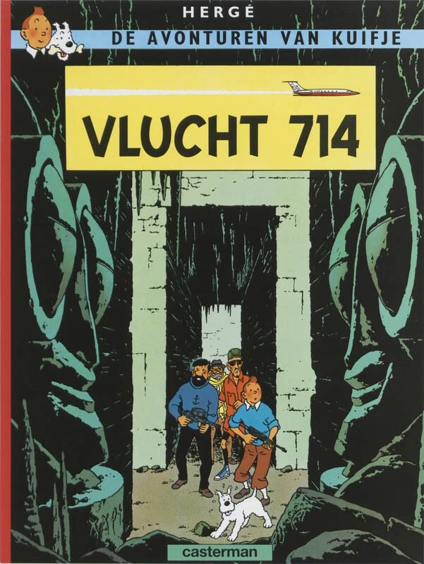 Kuifje 21 vlucht 714 – Hergé – boek cover