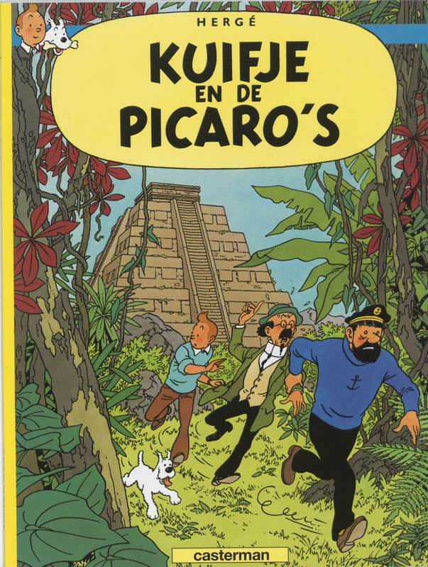 Kuifje en de picaro's – Hergé – boek cover