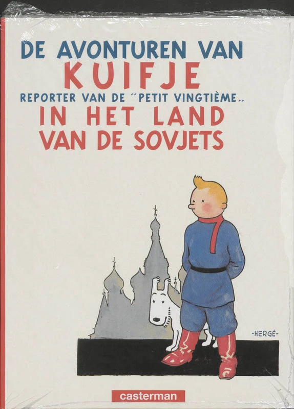 Kuifje in het land van de Sovjets – Hergé – boek cover