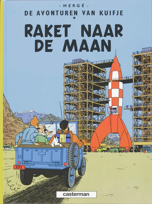 15 Raket naar de maan – Hergé – boek cover