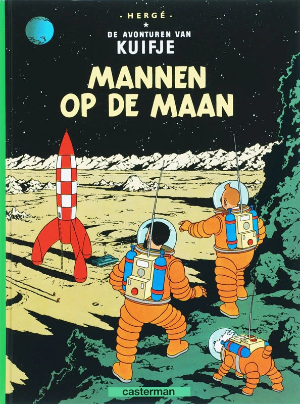 Mannen op de maan – Hergé – boek cover