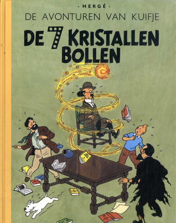 Kuifje en de 7 kristallen bollen – boek cover