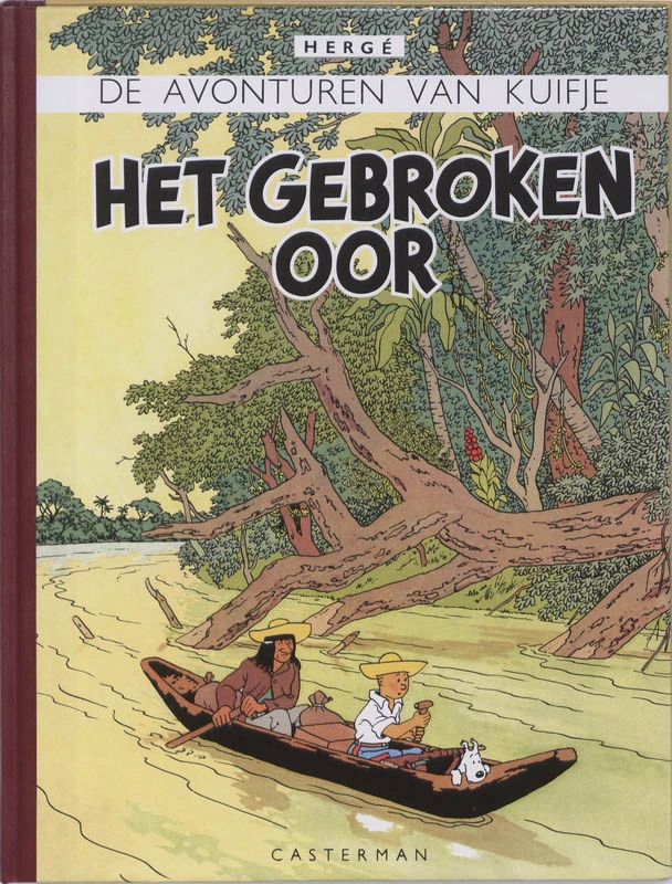 Het gebroken oor – Hergé – boek cover