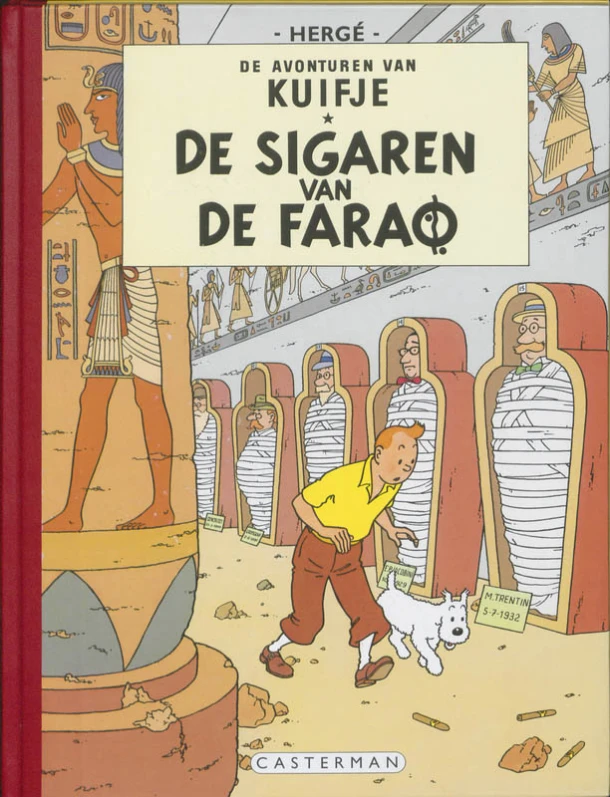 De sigaren van de farao – Hergé – boek cover