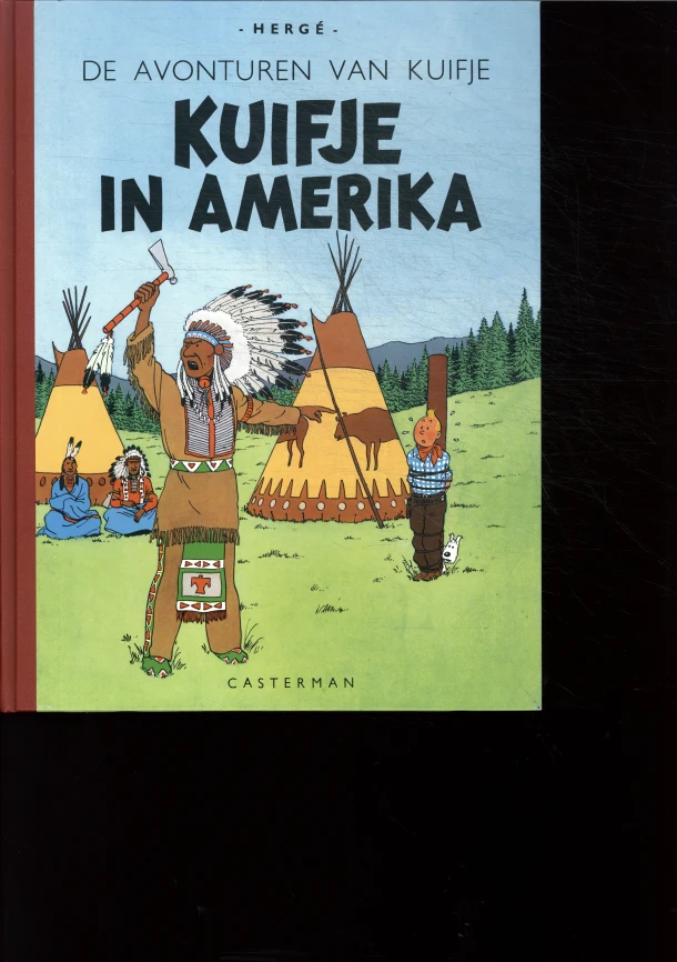 Kuifje in Amerika – Hergé – boek cover