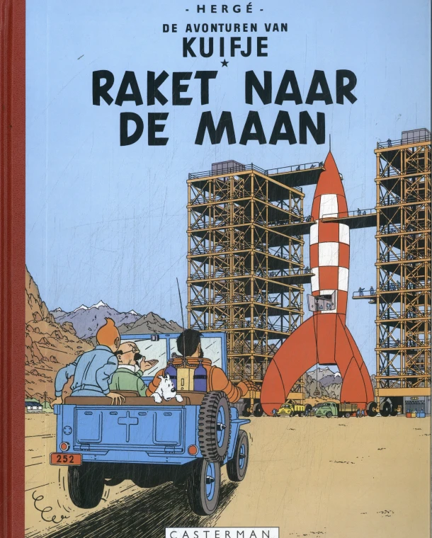 raket naar de maan – Hergé – boek cover