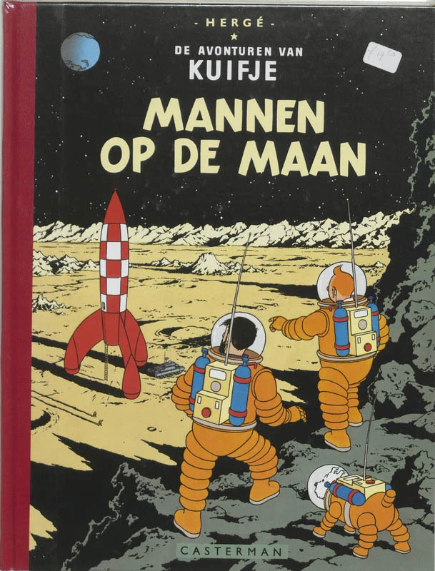 Mannen op de maan – Hergé – boek cover