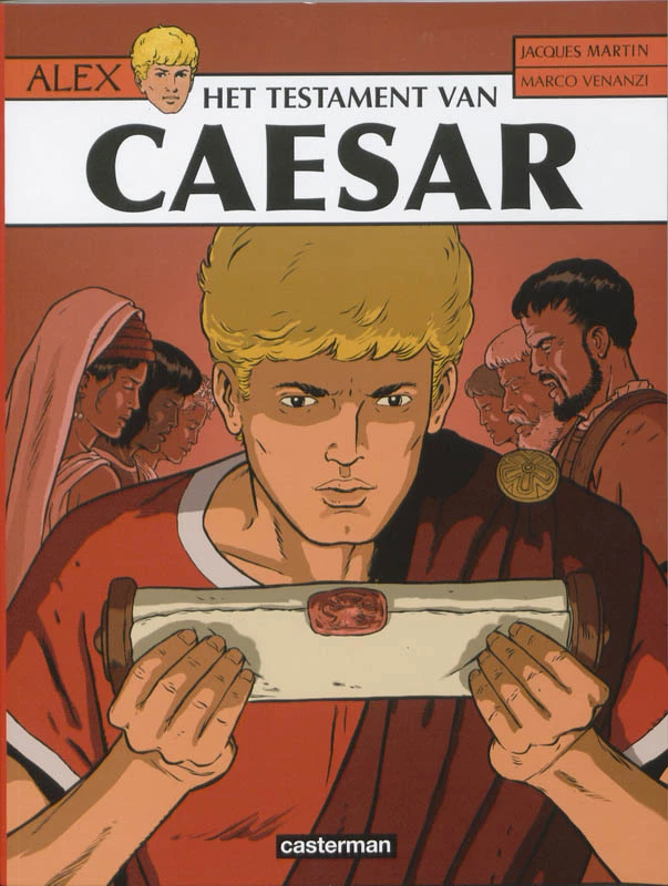 Alex 29. Het testament van Caesar – Jacques Martin – boek cover