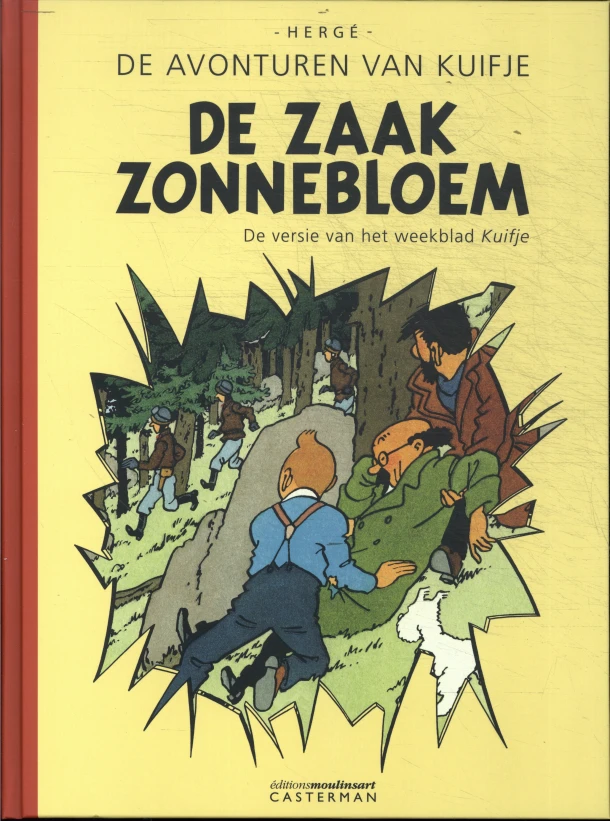 De zaak Zonnebloem – Hergé – boek cover