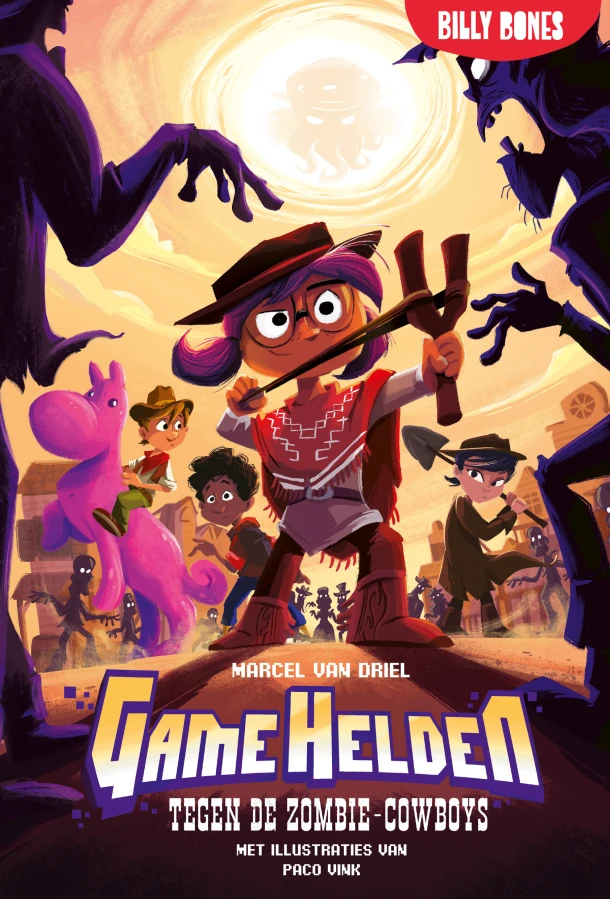 Game Helden tegen de zombie-cowboys – Marcel van Driel – boek cover