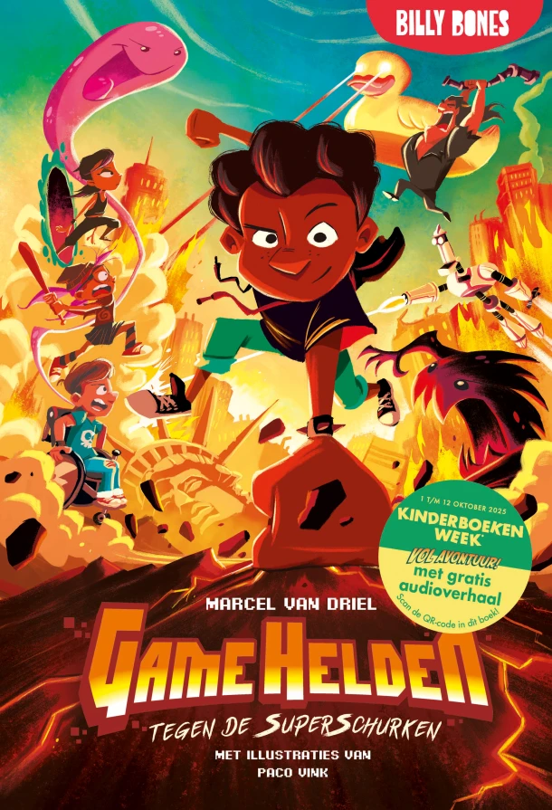 Game Helden tegen de superschurken – Marcel van Driel – boek cover
