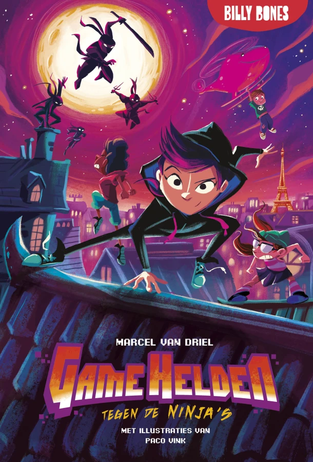 Game Helden tegen de ninja's – Marcel van Driel – boek cover