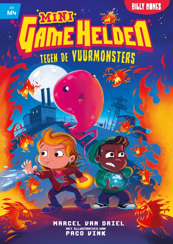 Mini Game Helden tegen de vuurmonsters – Marcel van Driel – boek cover