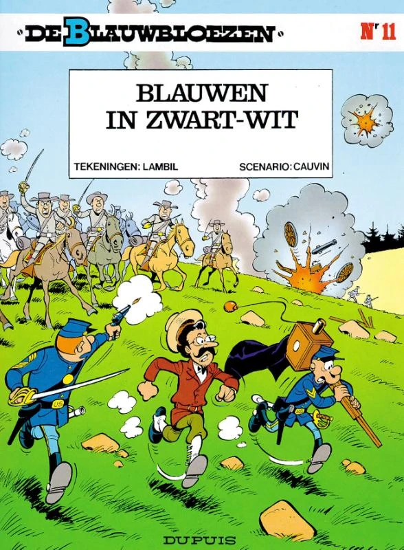 Blauwen in zwart-wit – Cauvin – boek cover