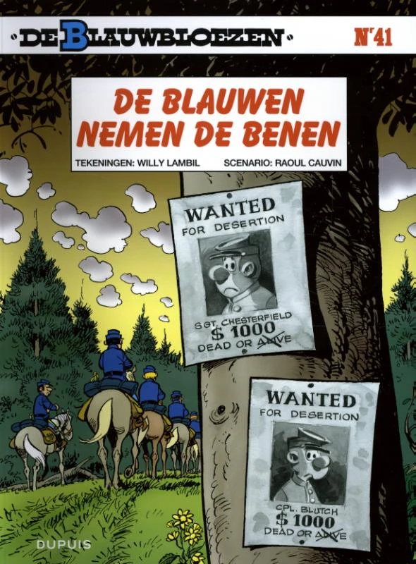 De Blauwen nemen de benen – Lambil – boek cover