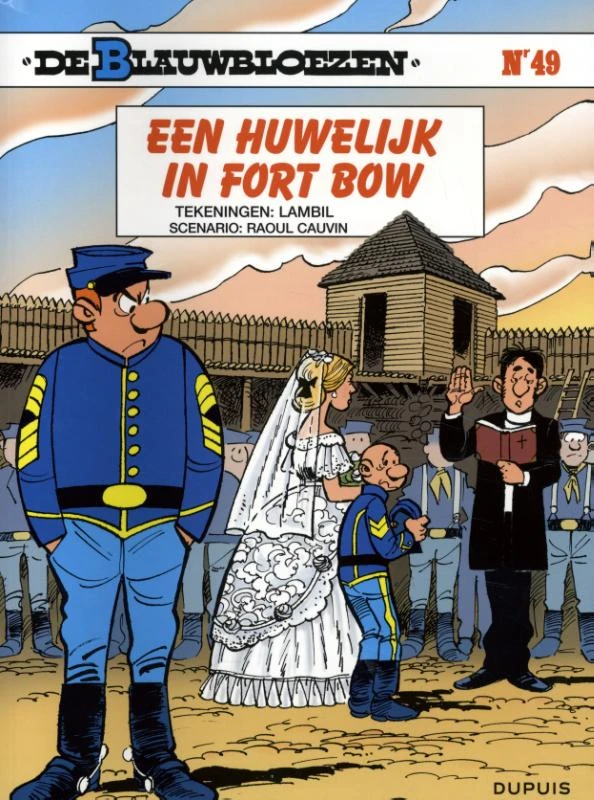 Blauwbloezen 49 Een huwelijk in Fort Bow – Lambil – boek cover