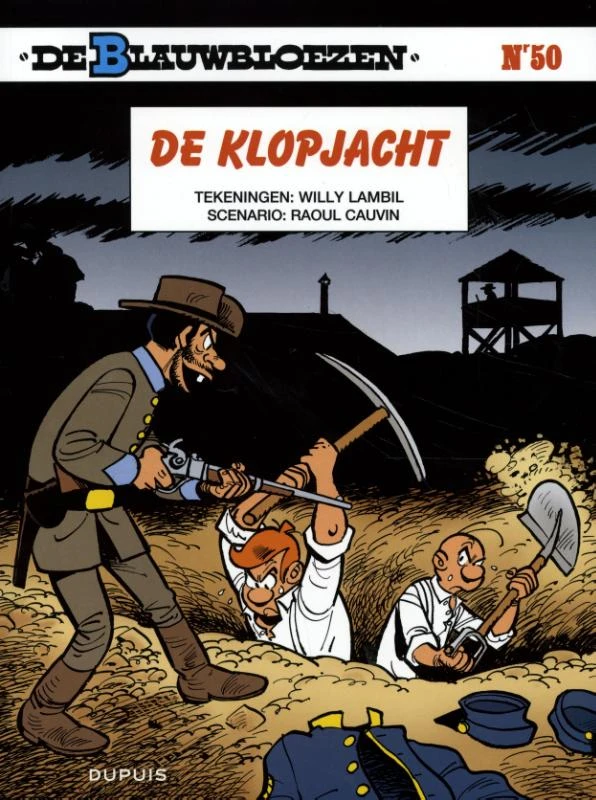 Blauwbloezen 50 de klopjacht – Willy Lambil – boek cover
