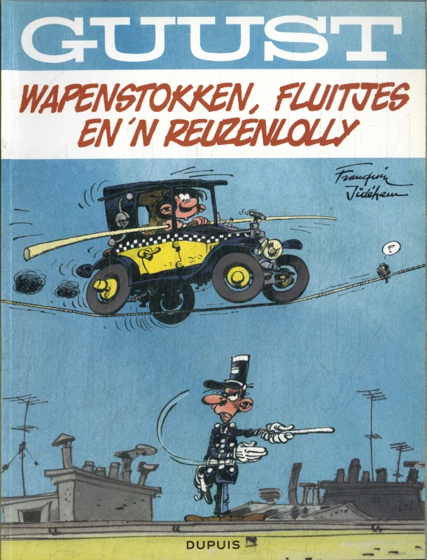 Wapenstokken, fluitjes en 'n grote lolly! – André Franquin – boek cover