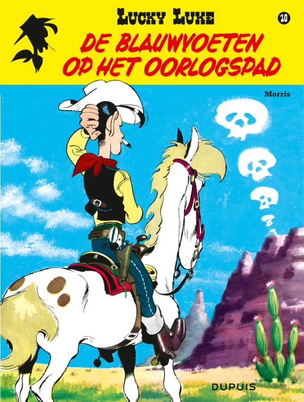 De blauwvoeten op het oorlogspad – Morris – boek cover