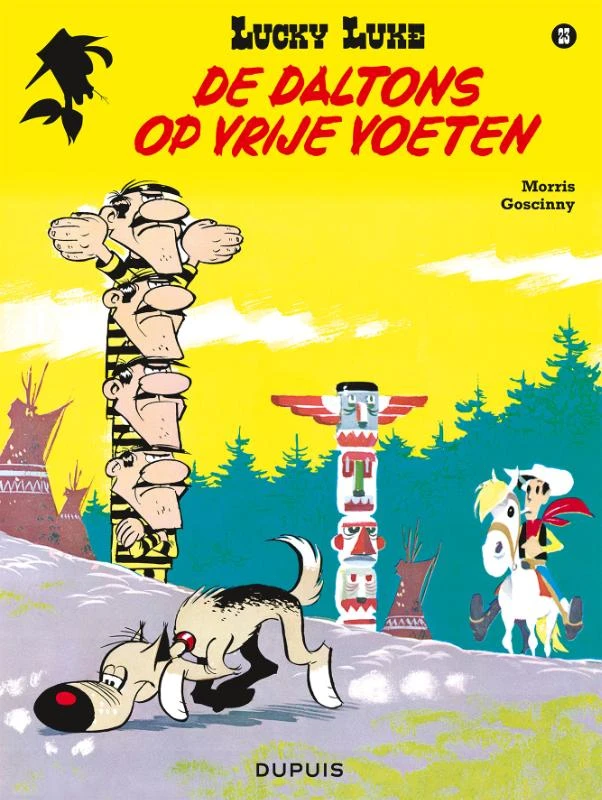 De Daltons op vrije voeten – René Goscinny – boek cover