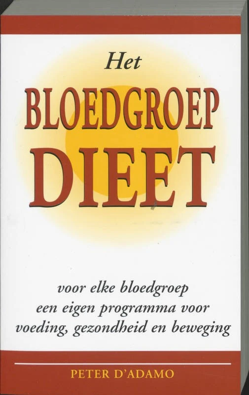 Het bloedgroepdieet – Peter D‘Adamo – boek cover