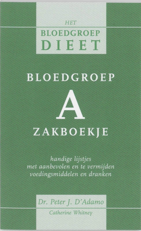 Bloedgroep A zakboekje – P. D‘Adamo – boek cover
