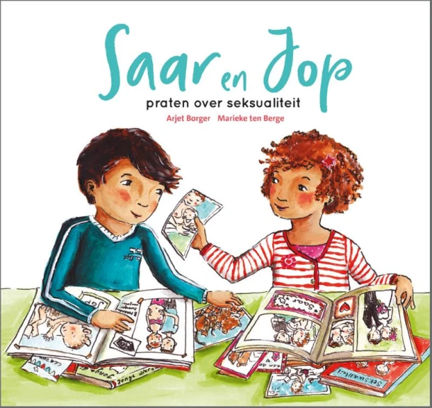 Saar en Jop praten over seksualiteit – Arjet Borger – boek cover
