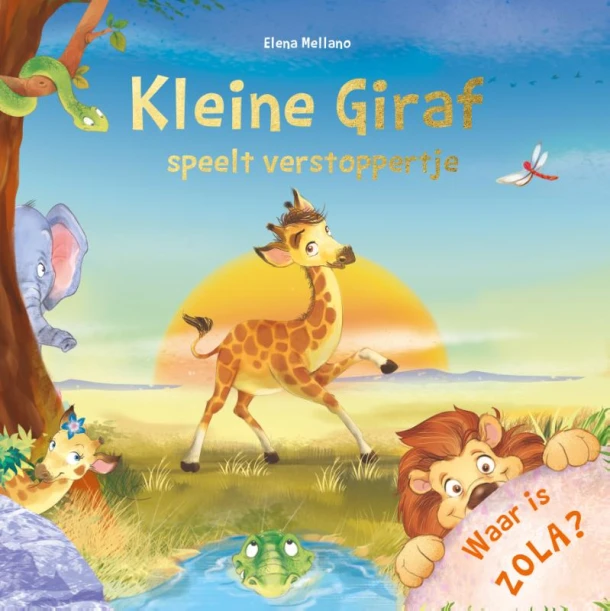Kleine Giraf speelt verstoppertje – Elke Doelman – boek cover
