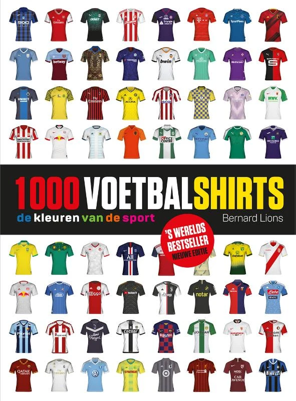 1000 Voetbalshirts – Bernard Lions – boek cover