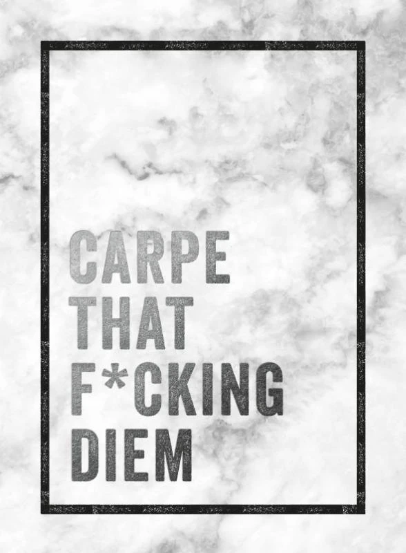 Carpe that f*cking diem – Textcase Deventer – boek cover