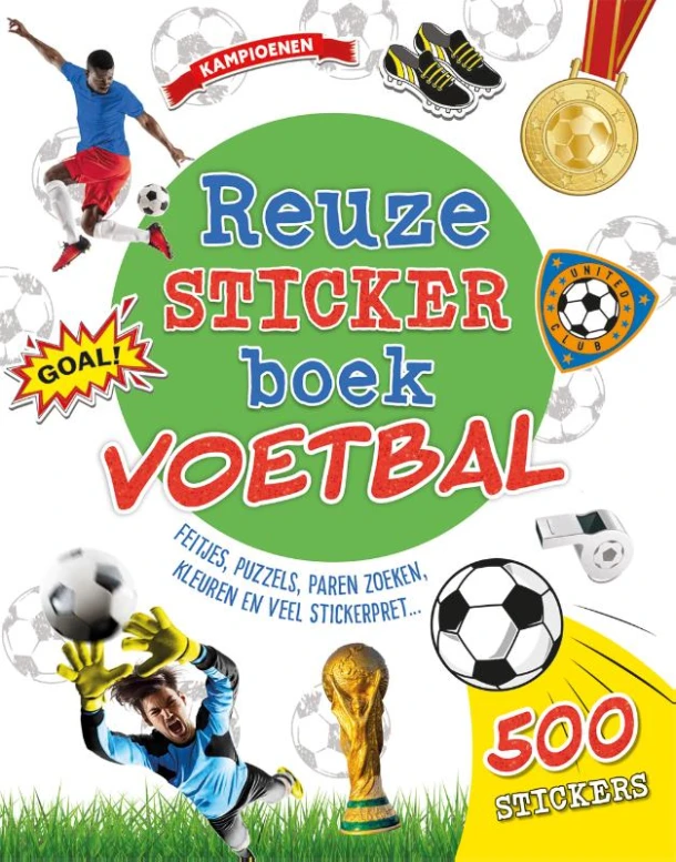 Reuzestickerboek Voetbal – Claire Sipi – boek cover