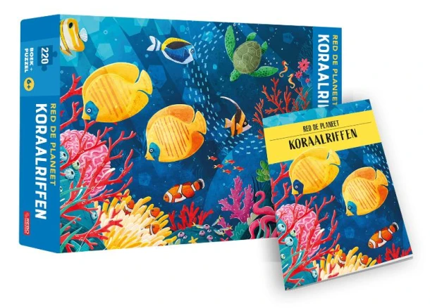 Koraalriffen - Red de planeet - puzzel en boek – Giulia Pesavento – boek cover