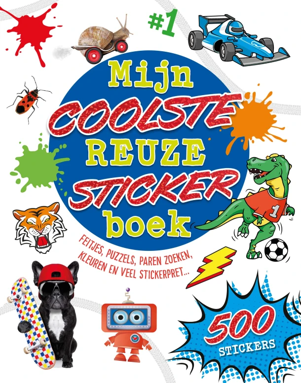 Mijn coolste reuzestickerboek - Reuzestickerboeken – Claire Sipi – boek cover