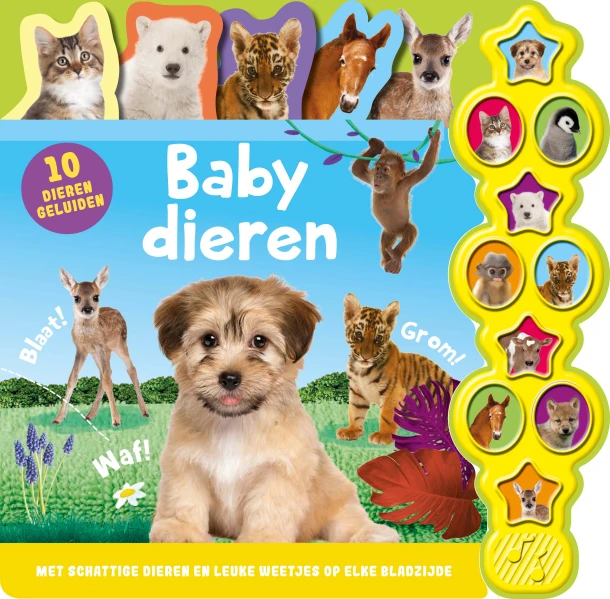 Geluidenboek - Babydieren – Kathryn Beer – boek cover
