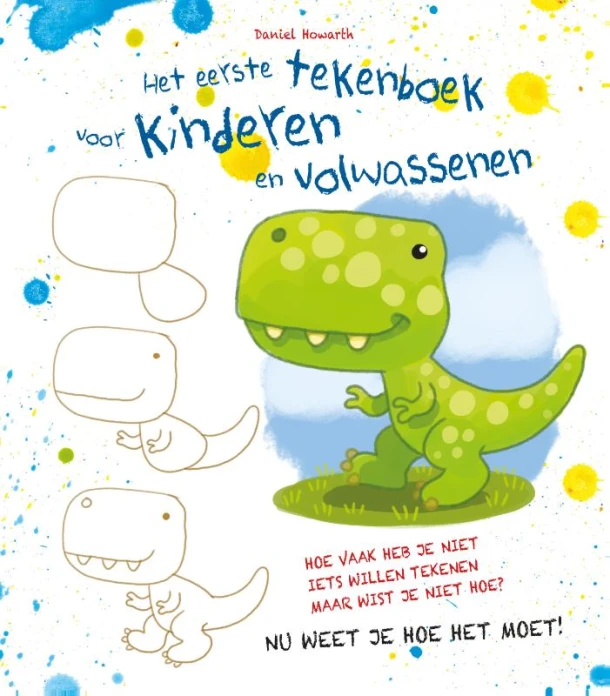 Het eerste tekenboek voor kinderen en volwassenen – Daniel Howarth – boek cover