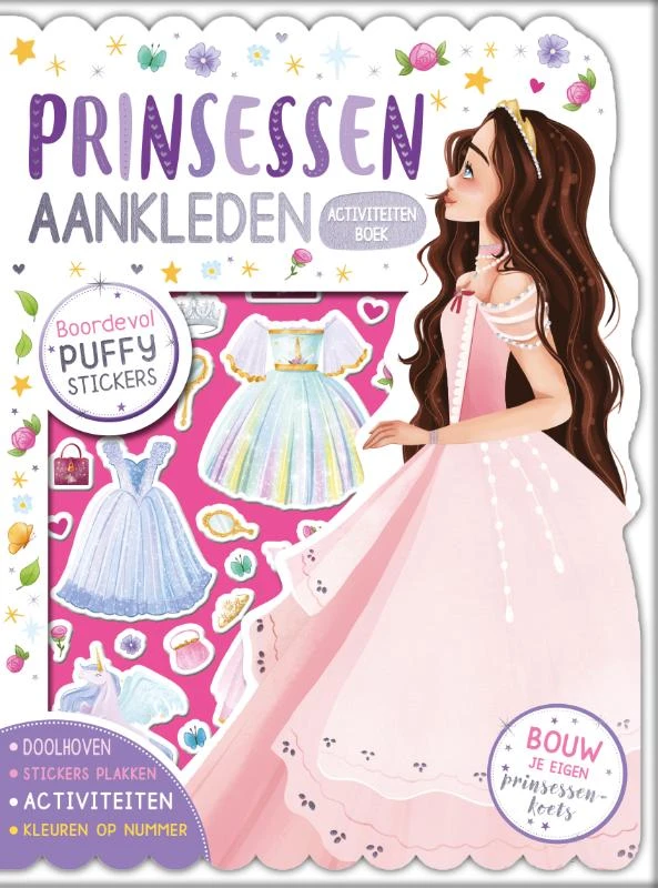 Prinsessen aankleden stickerplezier – Emanuela Mannello – boek cover