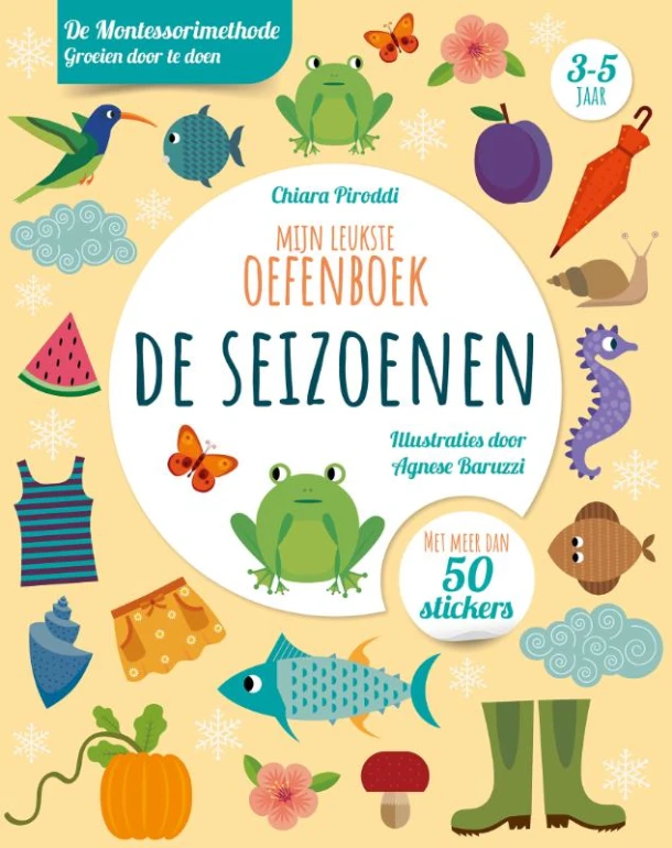 De seizoenen - Mijn leukste oefenboek – Chiara Piroddi – boek cover