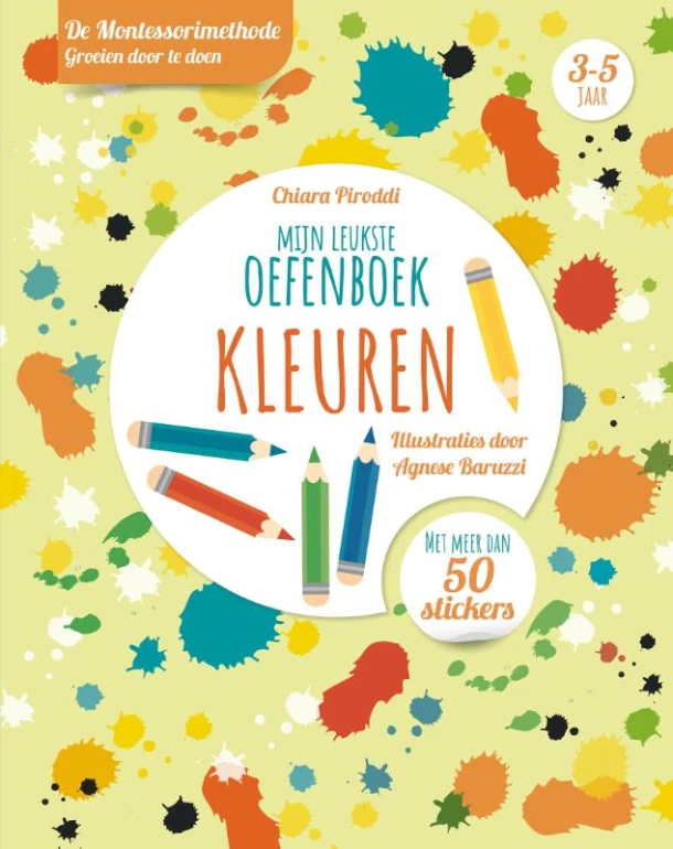 Kleuren - Mijn leukste oefenboek – Chiara Piroddi – boek cover