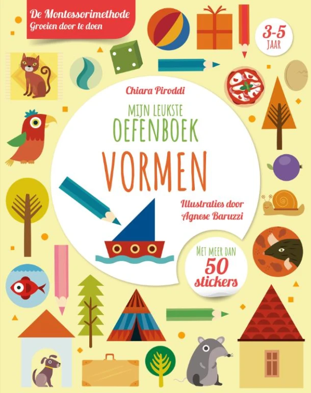 Vormen - Mijn leukste oefenboek – Chiara Piroddi – boek cover