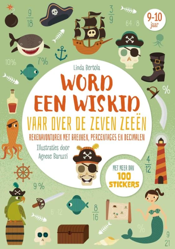 Vaar over de zeven zeeën - Word een wiskid – Linda Bertola – boek cover
