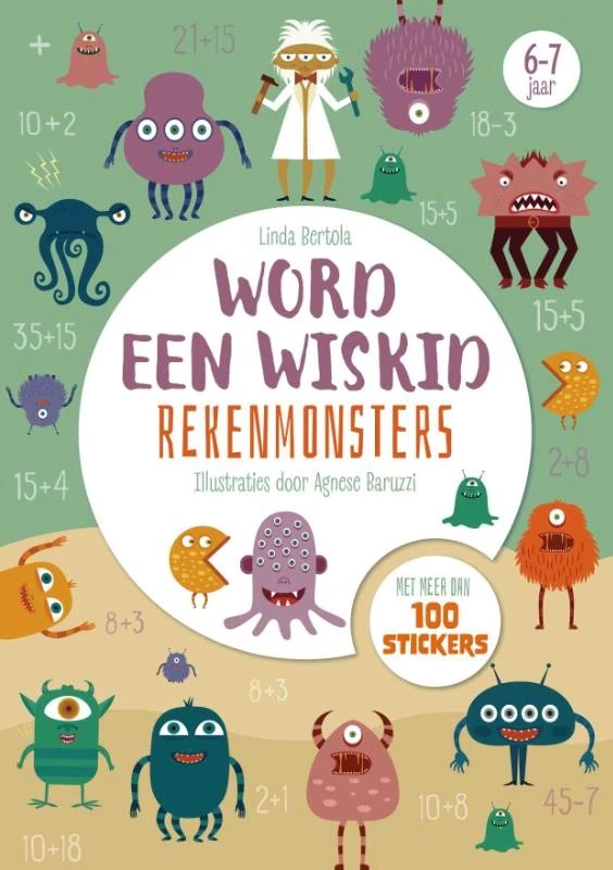 Rekenmonsters - Word een wiskid – Linda Bertola – boek cover