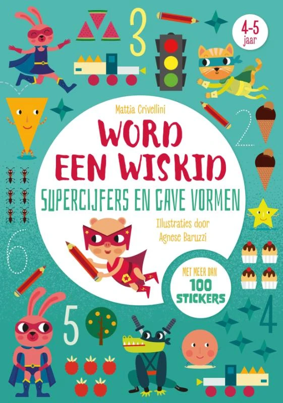 Supercijfers en gave vormen - Word een wiskid – Linda Bertola – boek cover