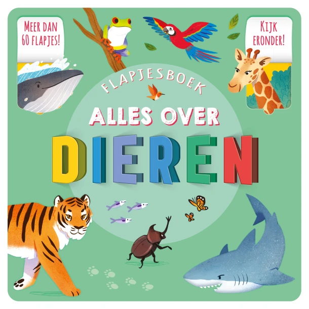 Flapjesboek Alles over dieren ā Helen Catt ā boek cover
