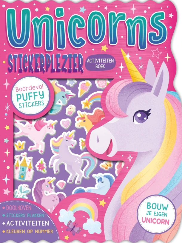 Stickerplezier activiteitenboek Unicorns – Hannah Campling – boek cover