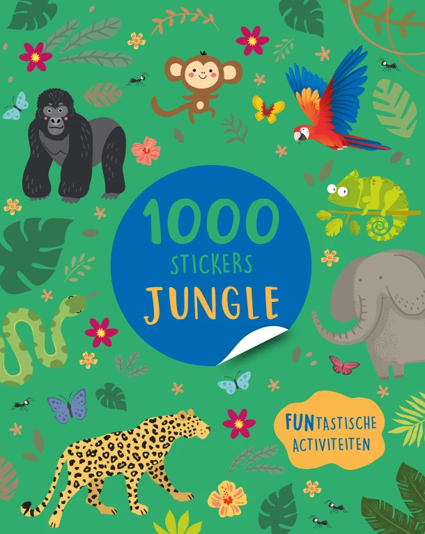 1000 stickers Jungle – Claire Sipi – boek cover