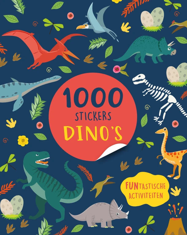 1000 stickers dino's – Claire Sipi – boek cover